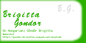 brigitta gondor business card